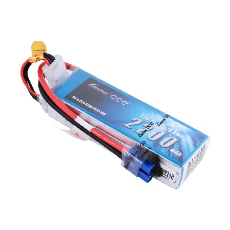 Gens ace 2200mAh 3S 11.1V 25C Lipo Battery Pack with EC3 Plug