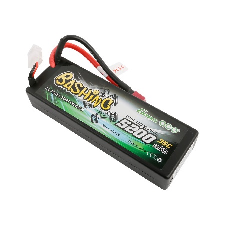 Gens Ace 5200mAh 7.4V 2S1P 35C Hardcase Lipo Battery Pack Deans