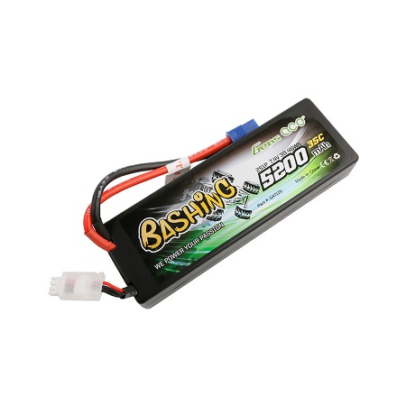 Gens Ace 5200mAh 7.4V 2S1P 35C Hardcase Lipo Battery Pack EC3