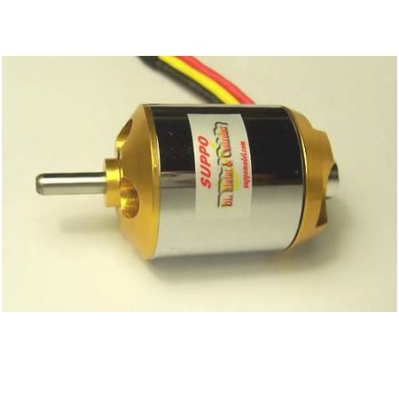 SUPPO A2826-5 840KV BRUSHLESS OUTRUNNER MOTOR, 5MM SHAFT, 4MM BU